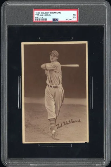 1939 Goudey Ted Williams Premiums #R303-A card image