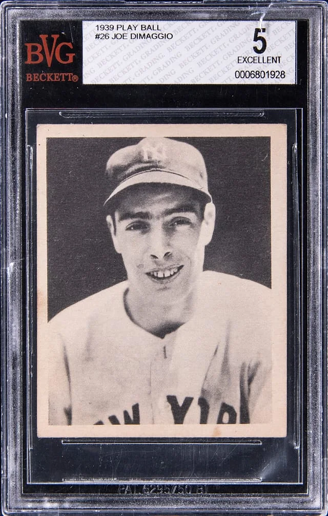 1939 Play Ball Joe DiMaggio #28 card image