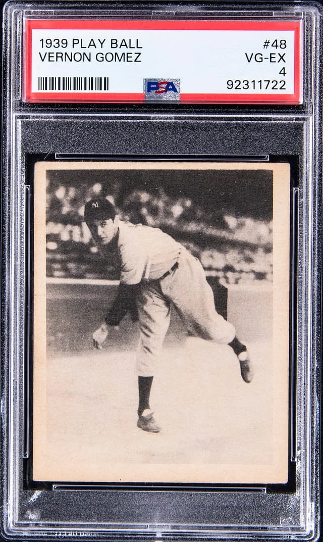 1939 Play Ball Lefty Gomez #48 card image