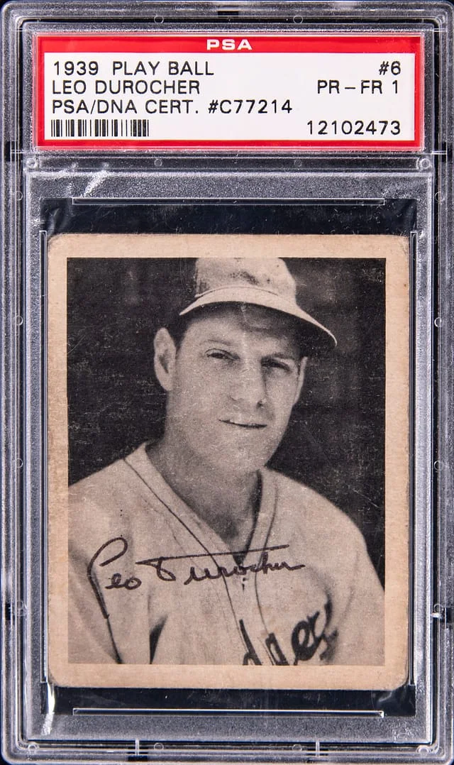 1939 Play Ball Leo Durocher #6 card image