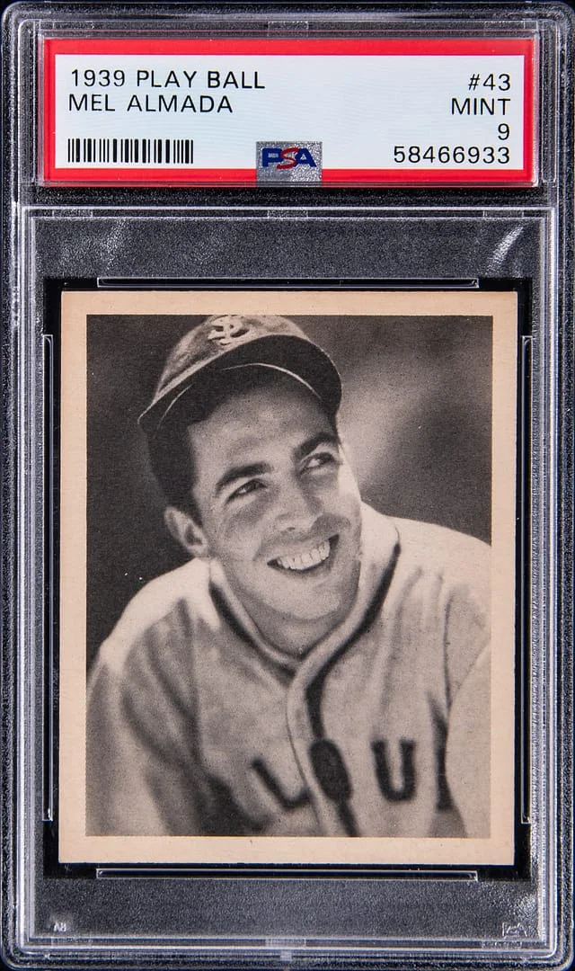 1939 Play Ball Mel Amada - First Mexican MLB Player #43 card image