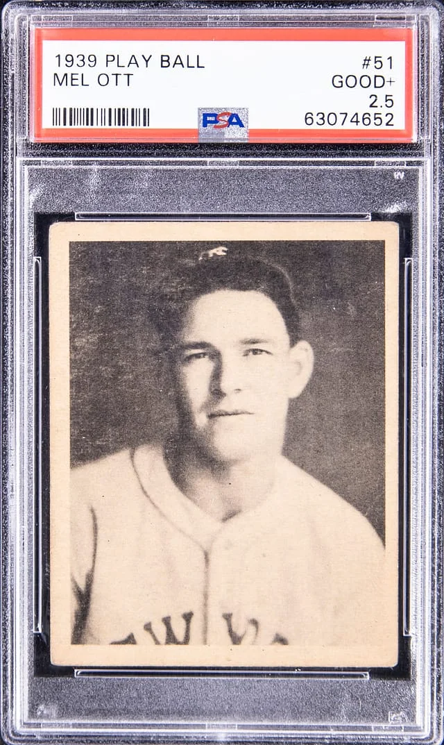 1939 Play Ball Mel Ott #51 card image