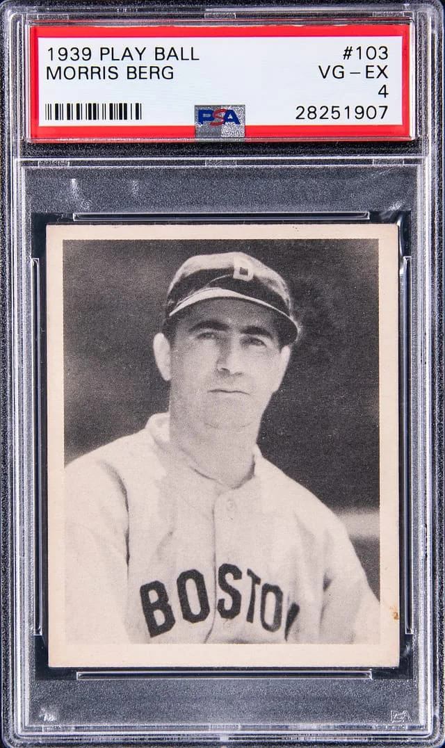 1939 Play Ball Mo Berg #103 card image