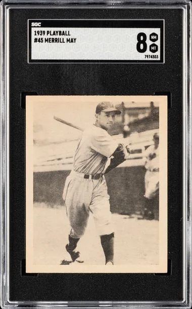 1939 Play Ball Pinky May #45 card image