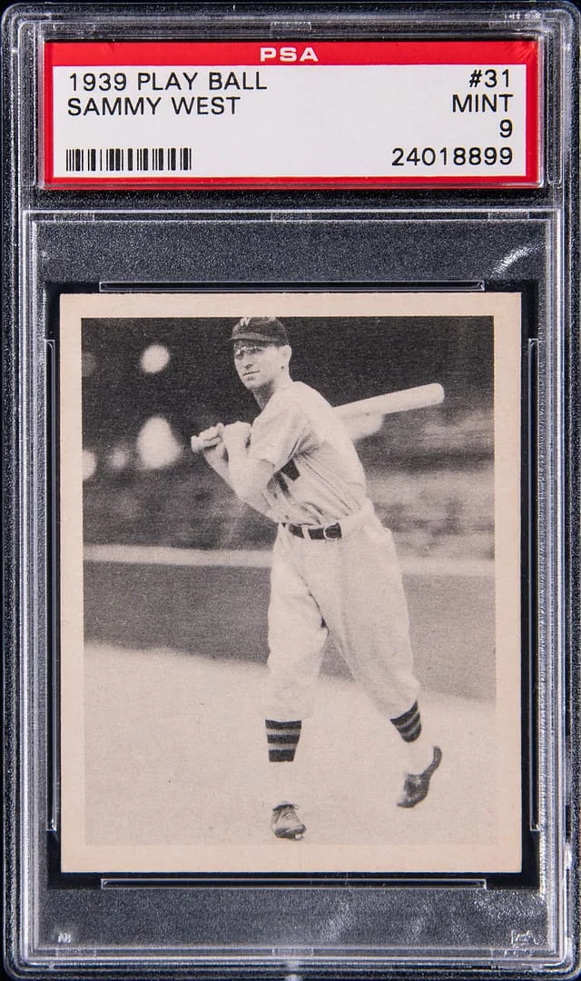 1939 Play Ball Sammy West #31 card image