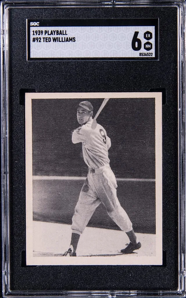 1939 Play Ball Ted Williams #92 card image