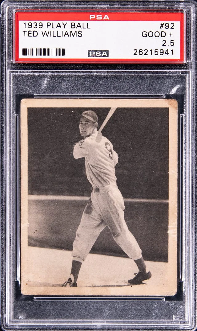 1939 Playball Ted Williams #92 card image