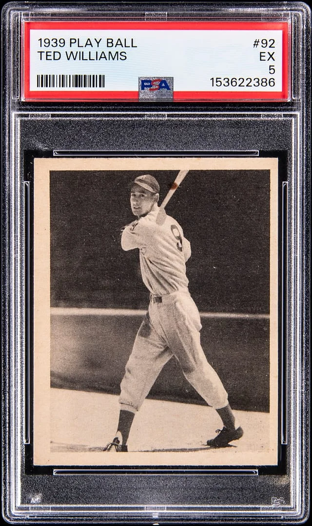1939 R334 Play Ball Ted Williams ; Fresh to the Hobby #92 card image