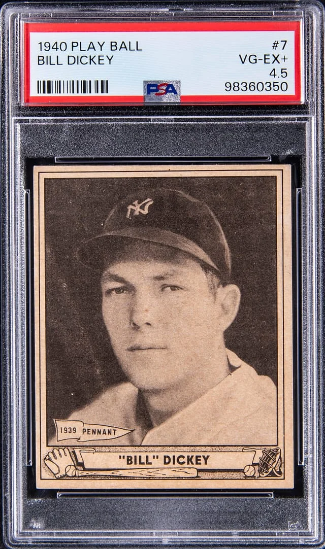 1940 Play Ball Bill Dickey #7 card image