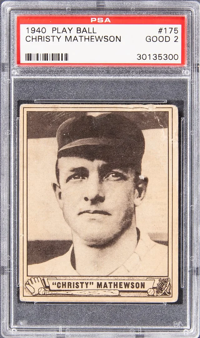 1940 Play Ball Christy Mathewson #175 card image