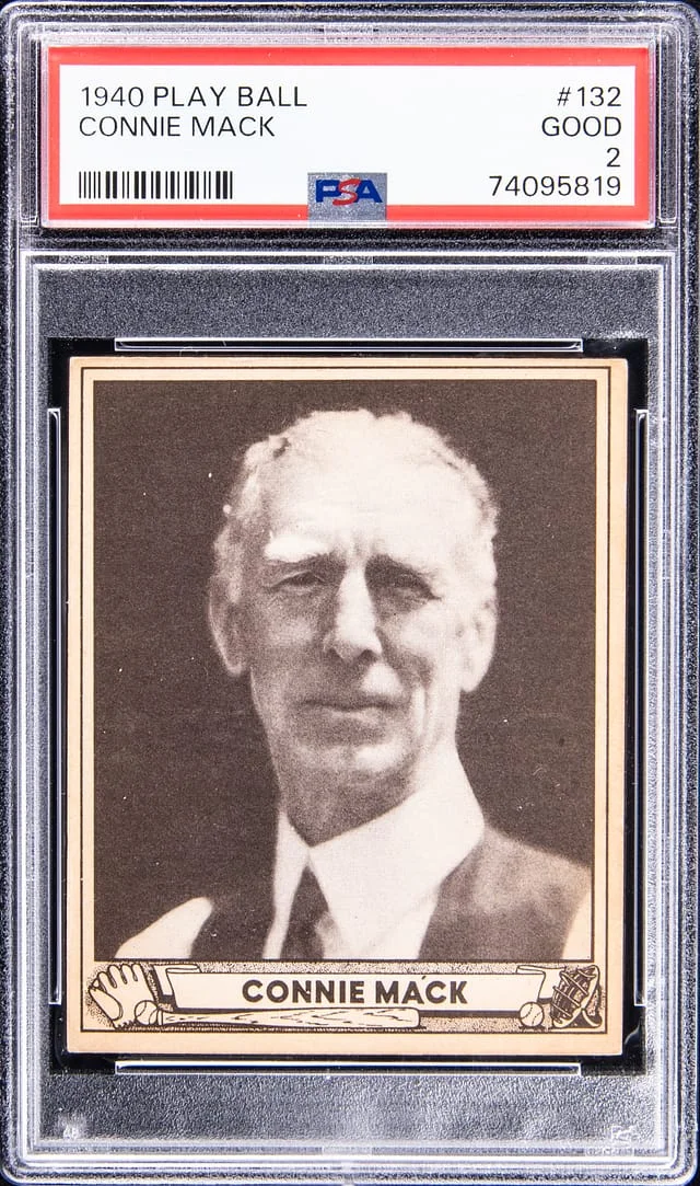 1940 Play Ball Connie Mack #132 card image