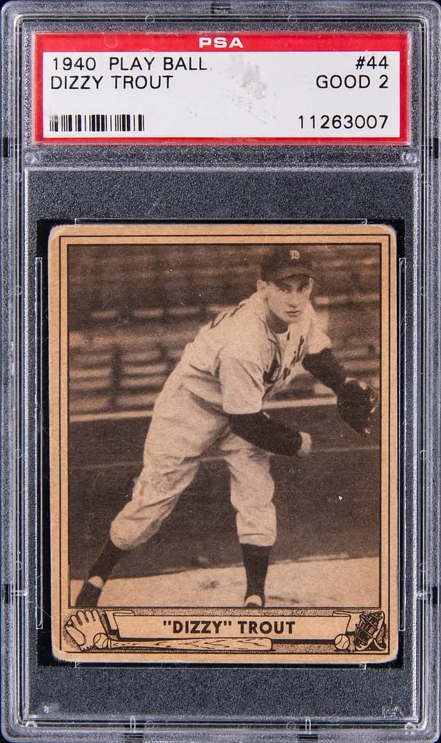 1940 Play Ball Dizzy Trout #44 card image