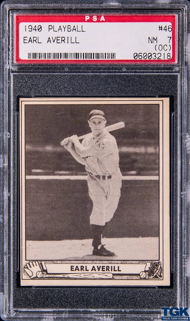 1940 Play Ball Earl Averill #46 card image