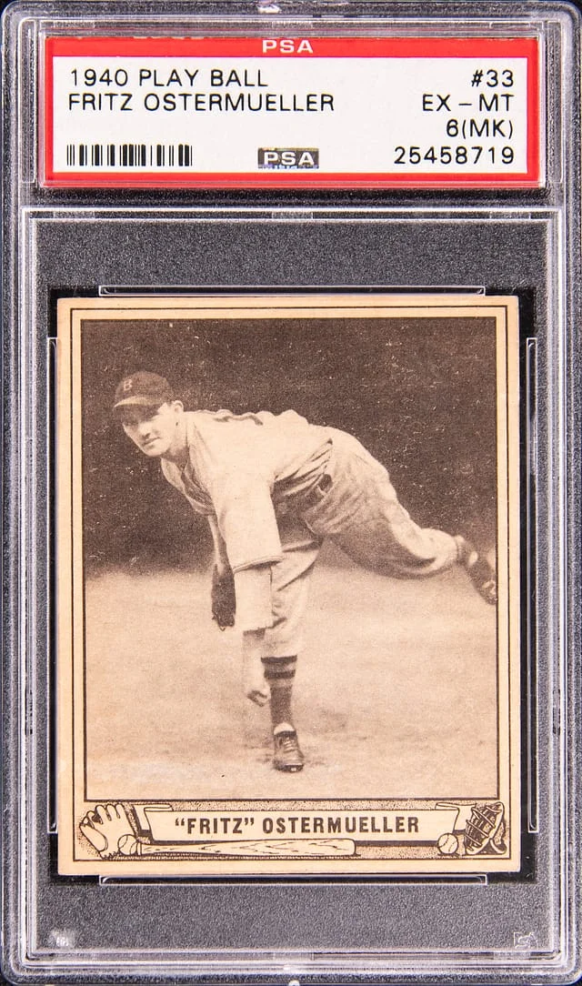 1940 Play Ball Fritz Ostermueller #33 card image
