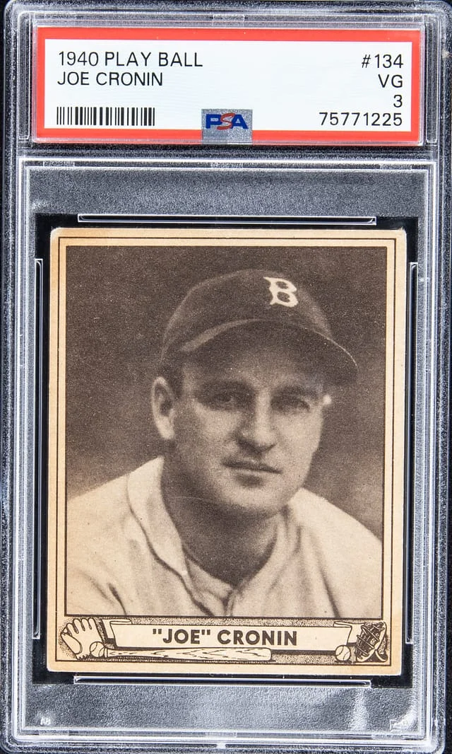 1940 Play Ball Joe Cronin #134 card image