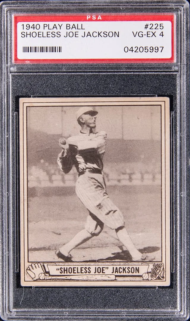 1940 Play Ball Shoeless Joe Jackson #225 card image
