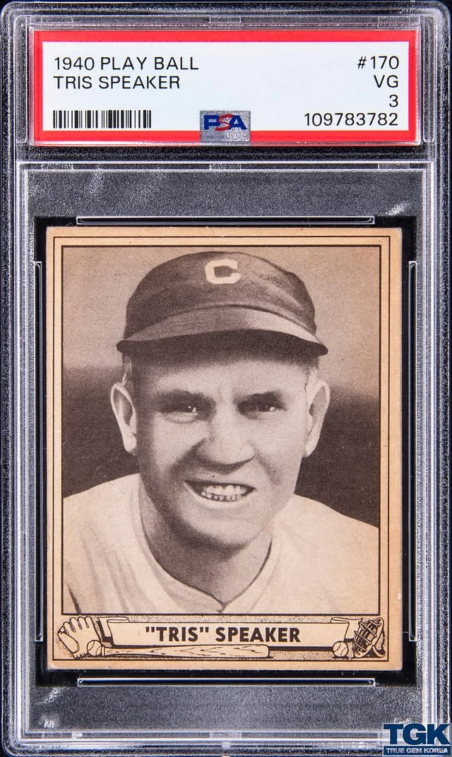 1940 Play Ball Tris Speaker #no-number card image