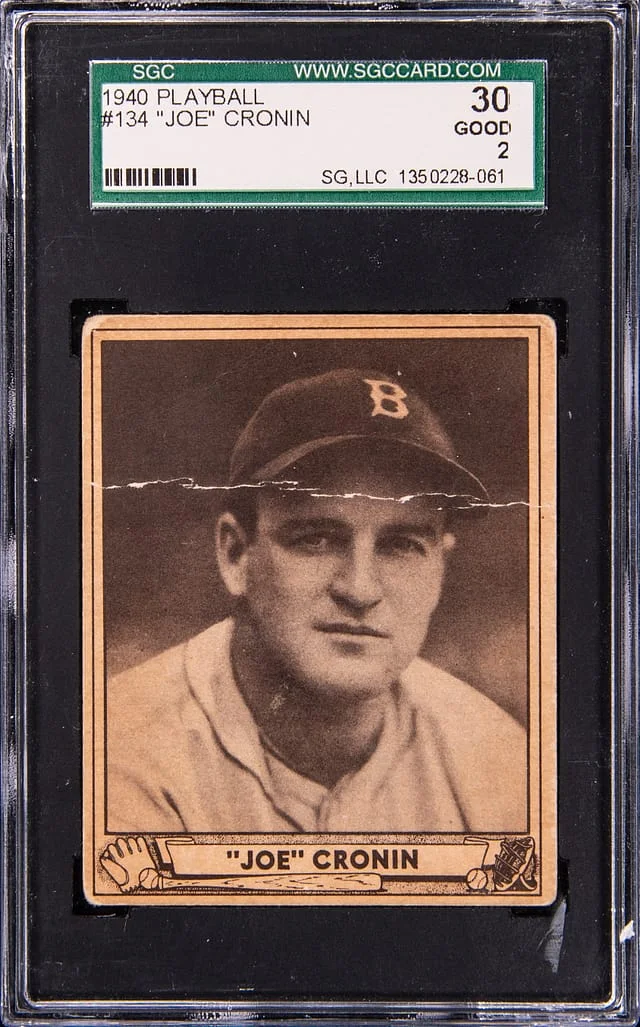 1940 Playball Joe Cronin #134 card image