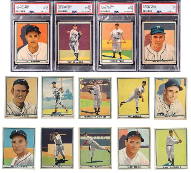 1941 Play Ball Baseball Complete Set (72) - Featuring Four #no-number card image