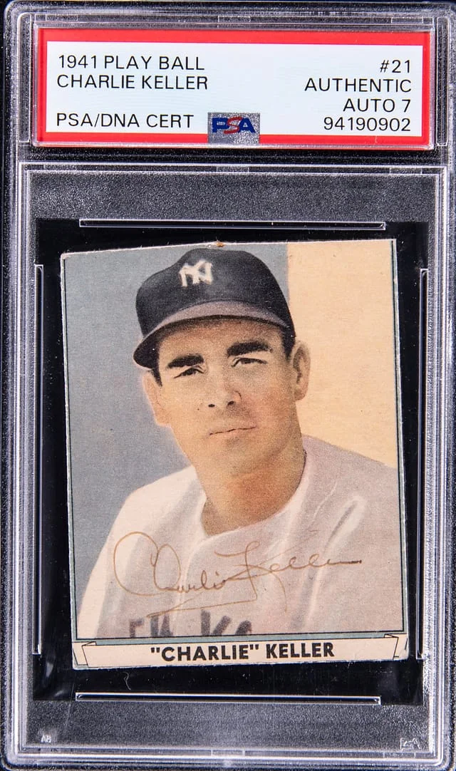 1941 Play Ball Charlie Keller #21 card image