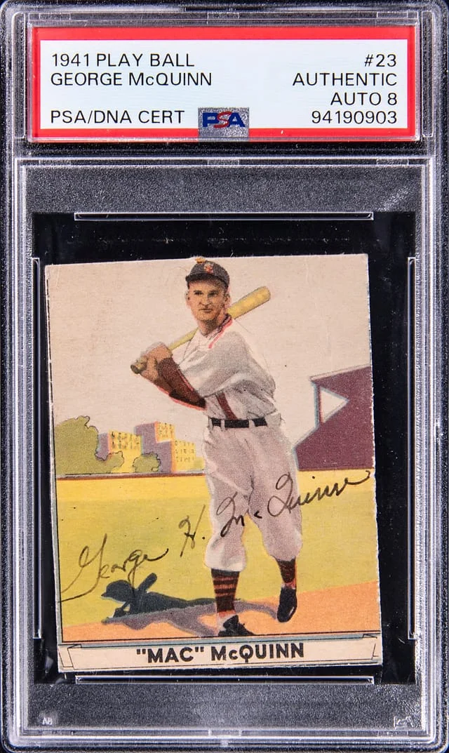 1941 Play Ball George McQuinn #23 card image