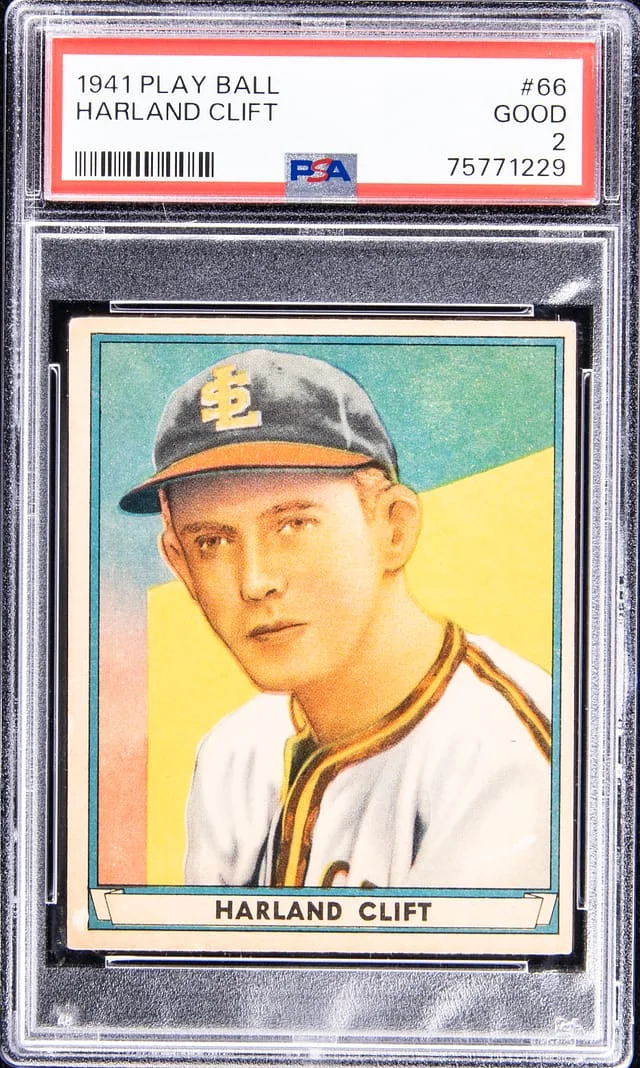 1941 Play Ball Harlond Clift #66 card image