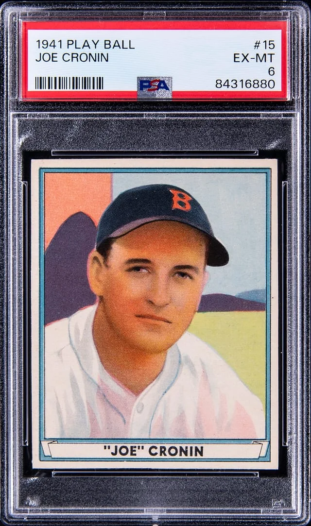 1941 Play Ball Joe Cronin #15 card image