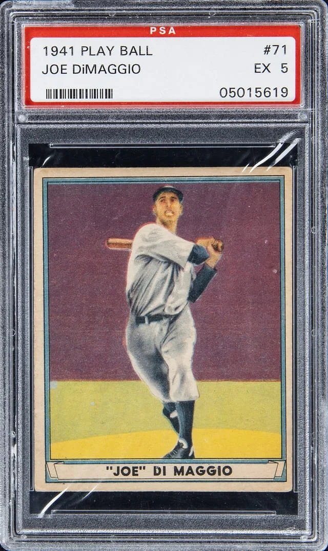 1941 Play Ball Joe DiMaggio #71 card image
