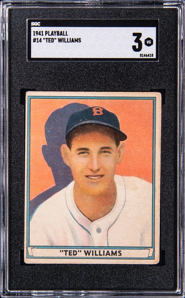 1941 Playball Ted Williams #14 card image
