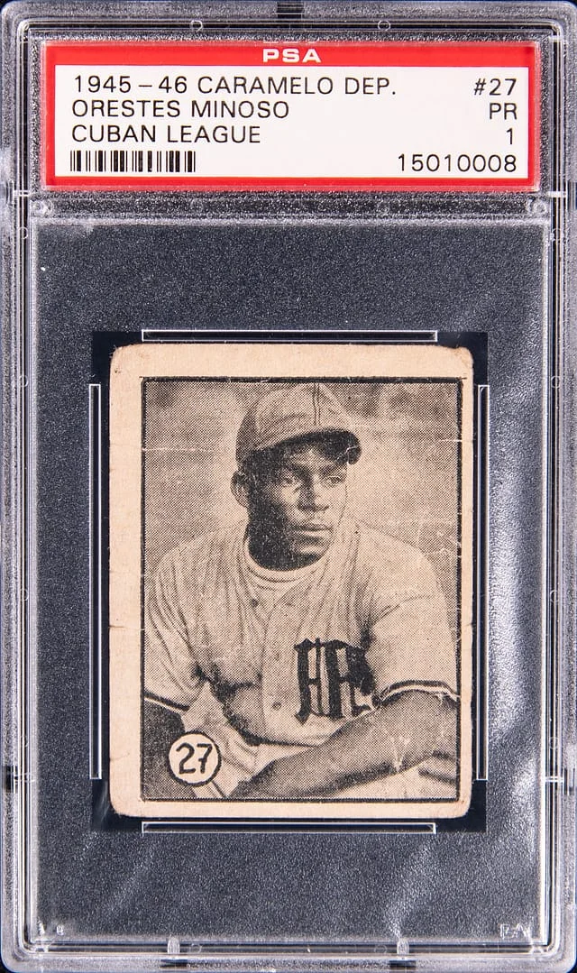 1945-46 Caramelo Deportivo Cuban League Orestes (Minnie) Minoso #27 card image
