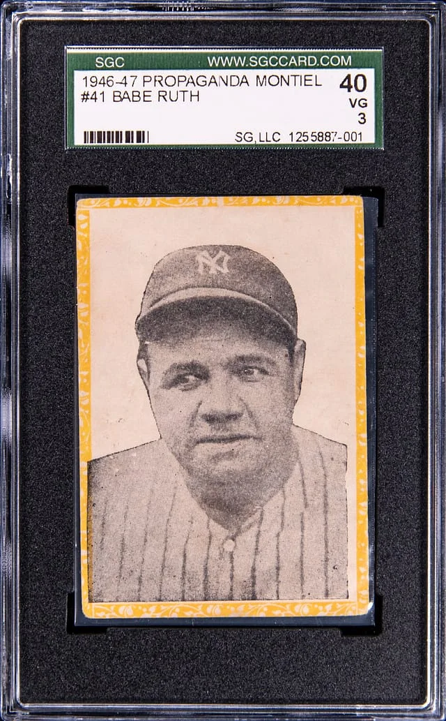1946-47 Propaganda Montiel Babe Ruth #41 card image