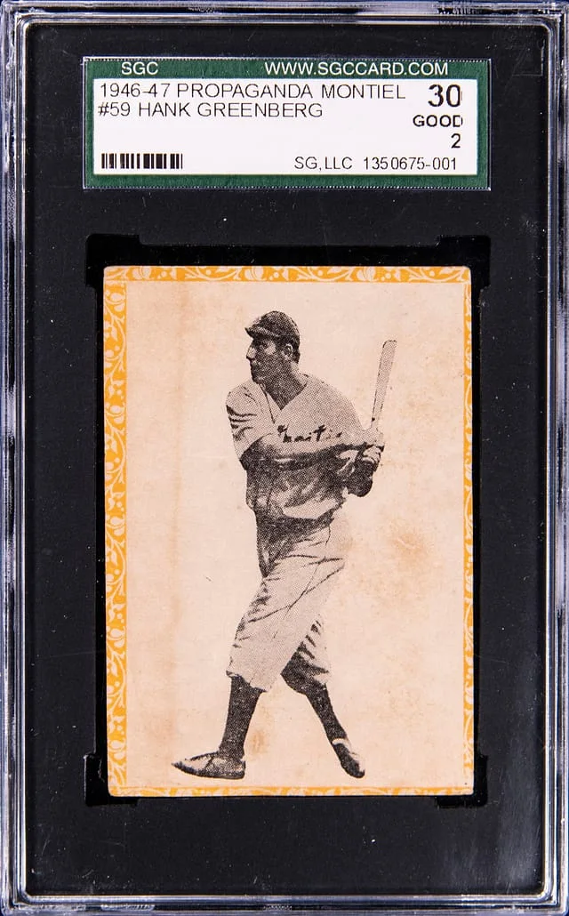 1946-47 Propaganda Montiel Hank Greenberg #59 card image