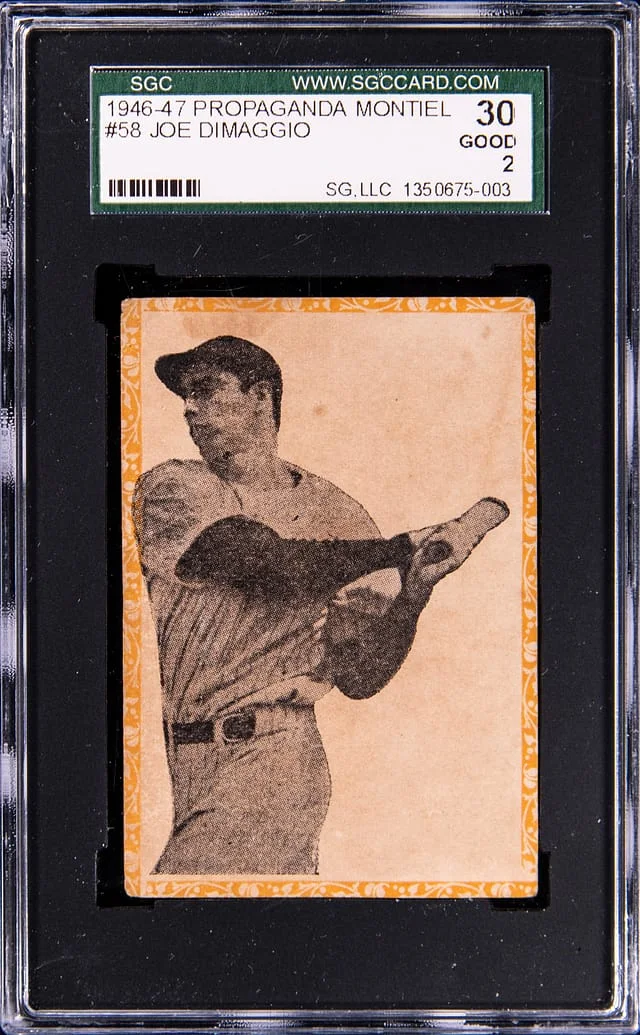 1946-47 Propaganda Montiel Joe DiMaggio #58 card image