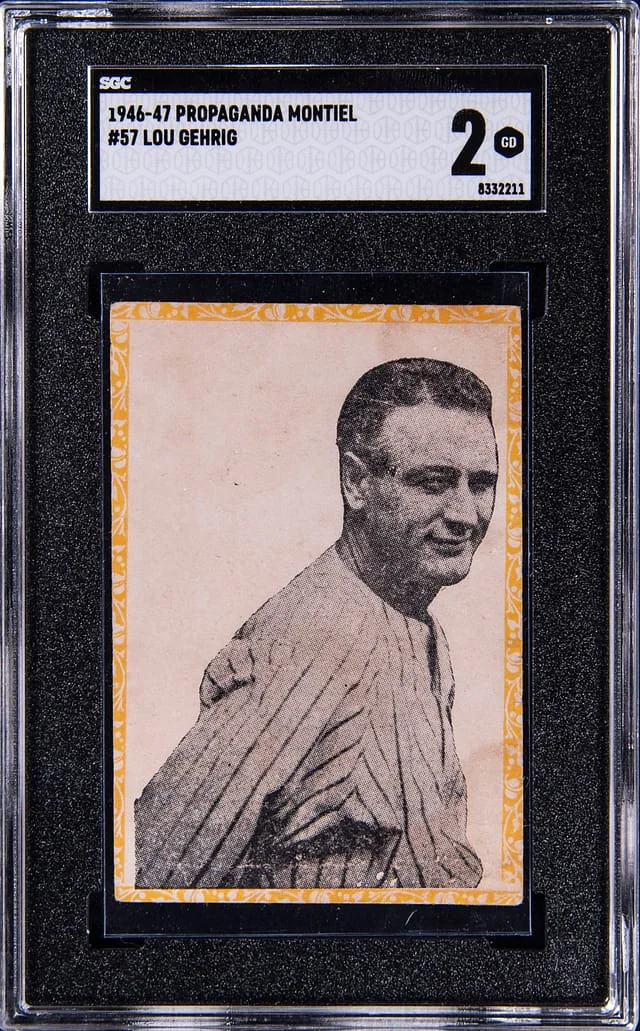 1946-47 Propaganda Montiel Lou Gehrig #47 card image