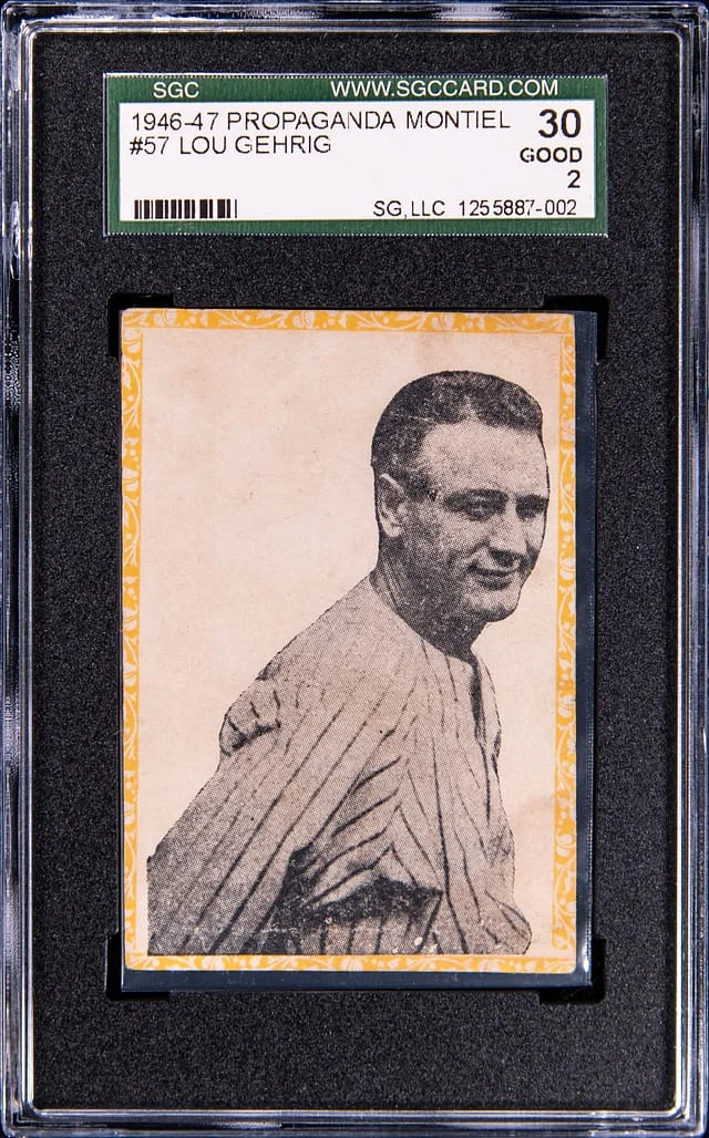 1946-47 Propaganda Montiel Lou Gehrig #57 card image