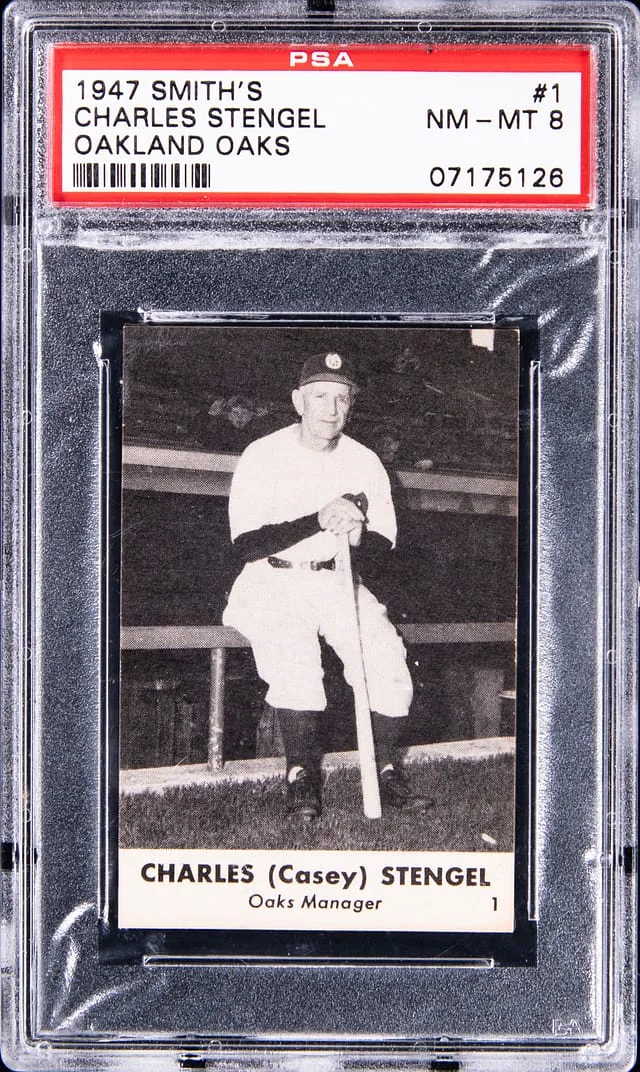 1947 Smith's Oakland Oaks Charles (Casey) Stengel #1 card image