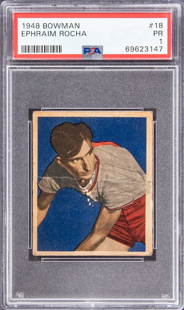 1948-49 Bowman Ephraim Rocha #18 card image