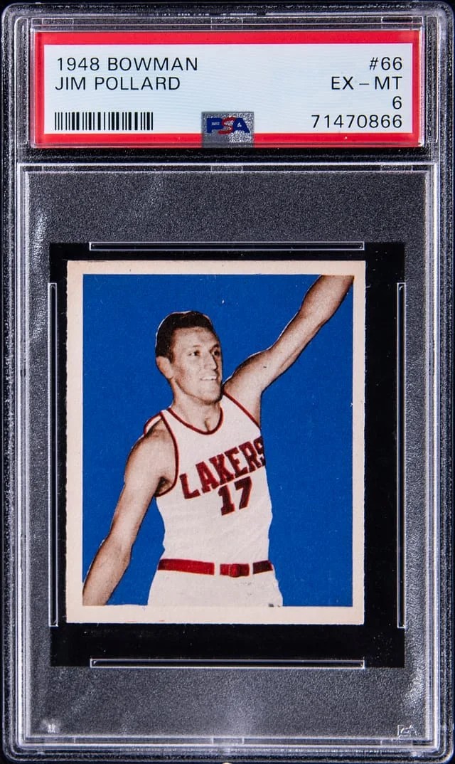 1948-49 Bowman Jim Pollard #66 card image