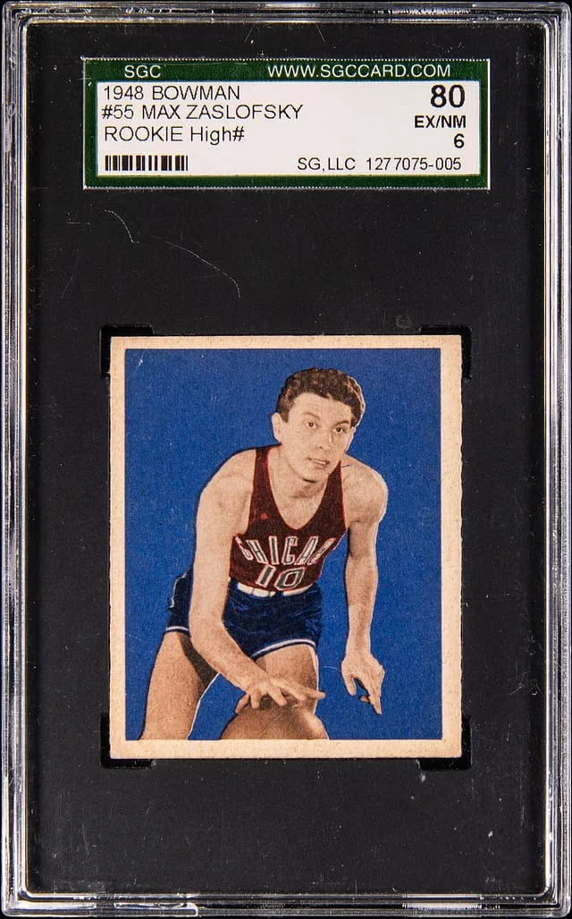 1948-49 Bowman Max Zaslofsky #55 card image
