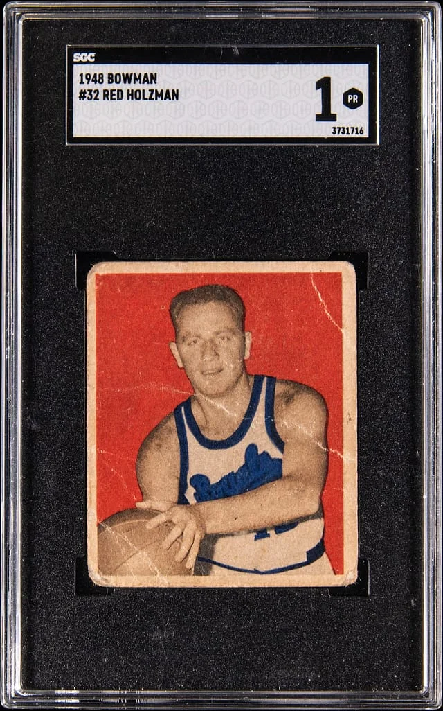 1948-49 Bowman Red Holzman #32 card image