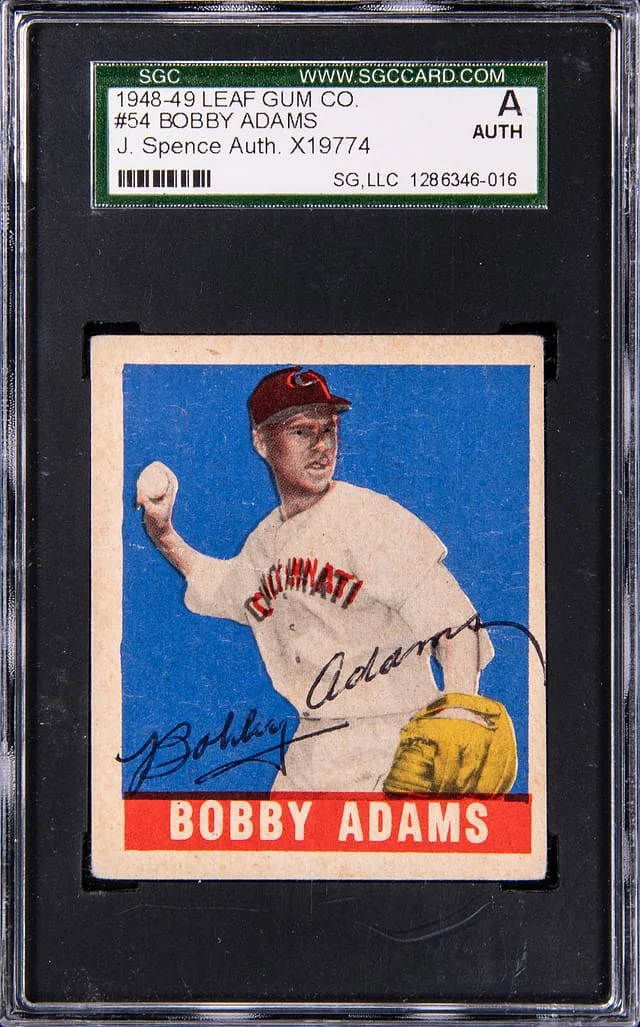 1948-49 Leaf Bobby Adams Gum Co. #54 card image