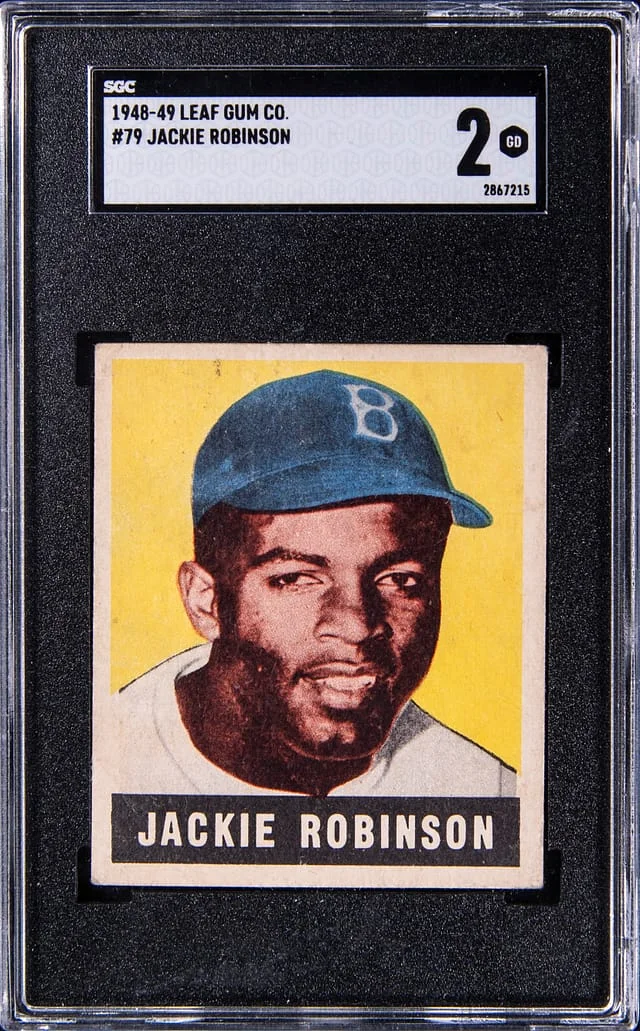 1948-49 Leaf Jackie Robinson Gum Co. #79 card image