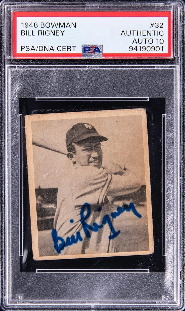 1948 Bowman Bill Rigney #32 card image