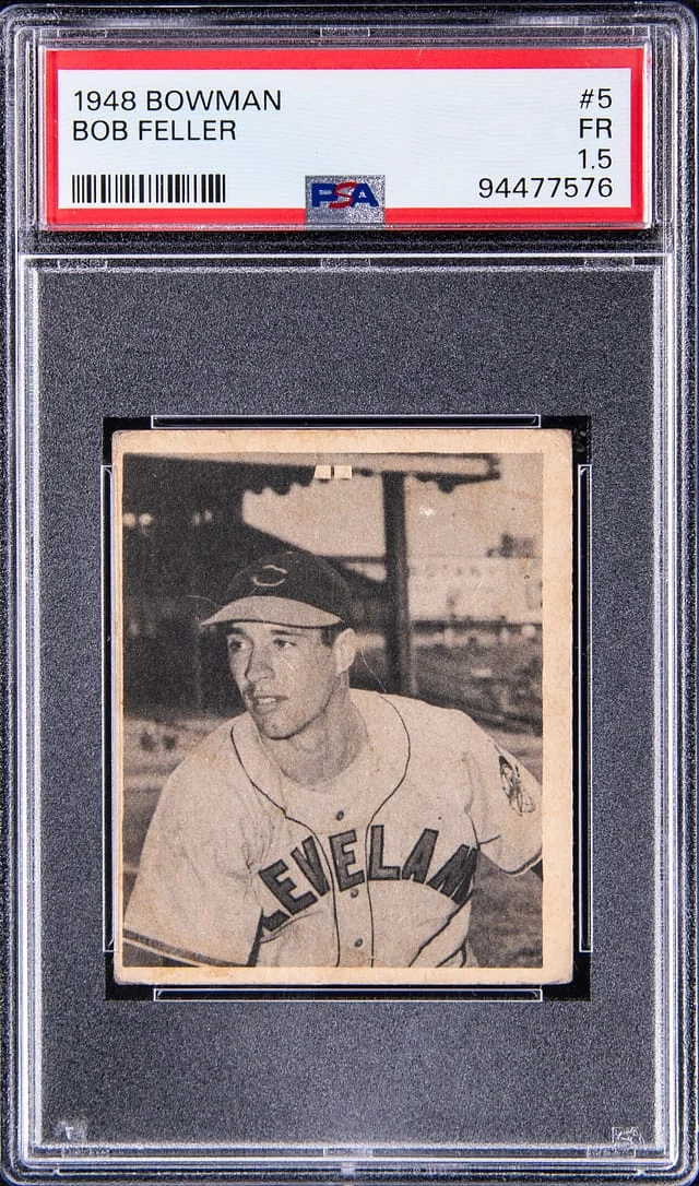 1948 Bowman Bob Feller #5 #no-number card image