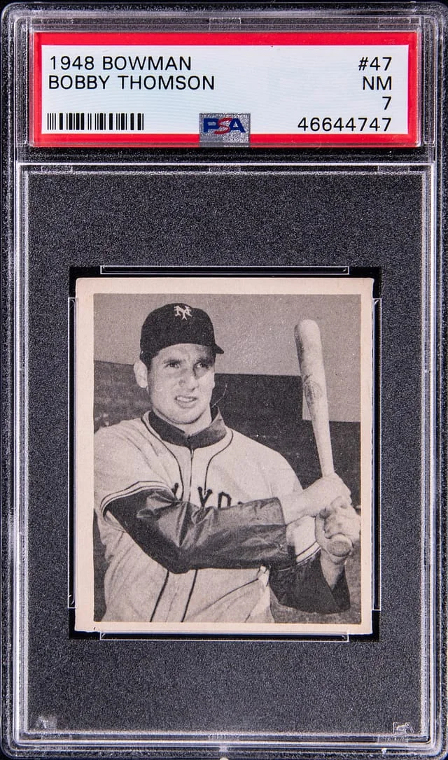 1948 Bowman Bobby Thomson #47 card image