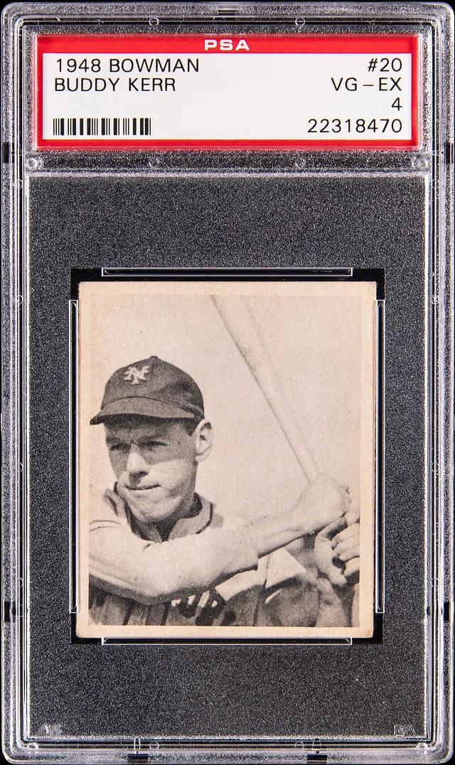 1948 Bowman Buddy Kerr #20 card image