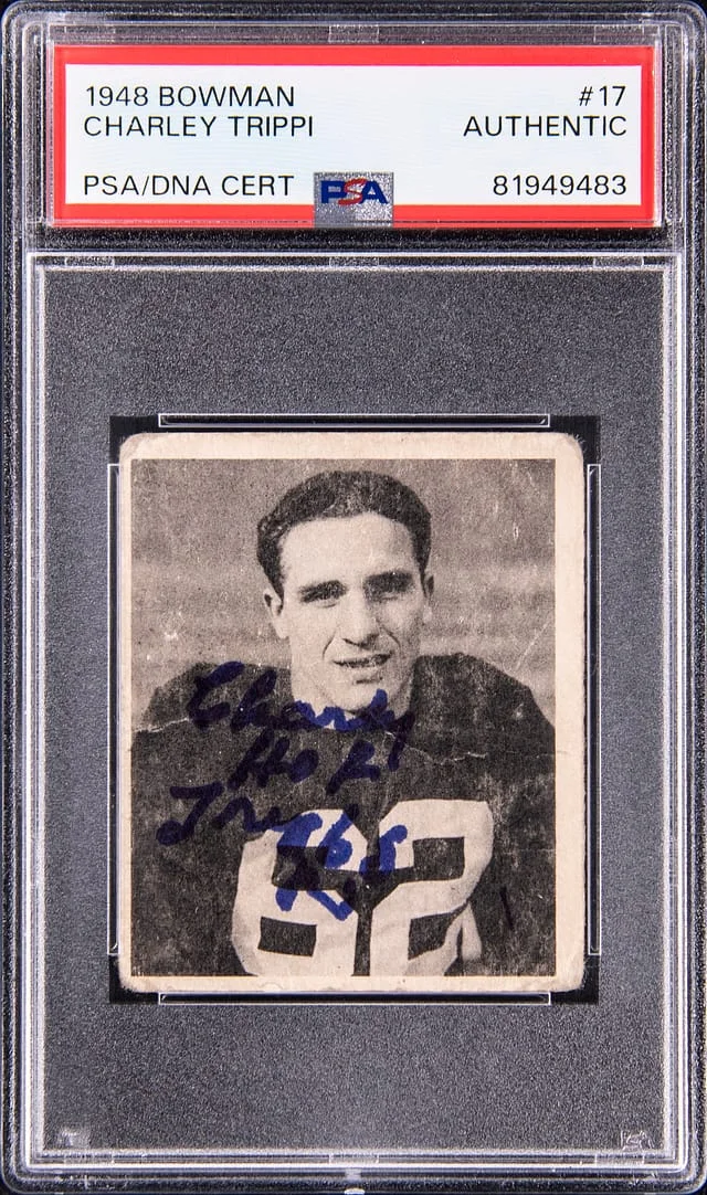 1948 Bowman Charley Trippi #17 card image