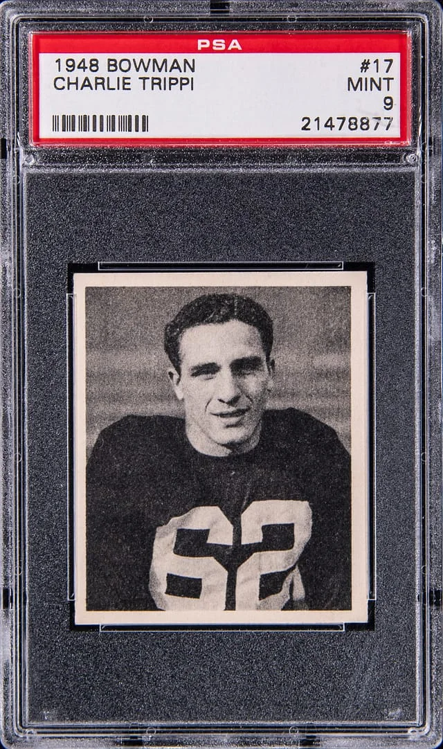 1948 Bowman Charlie (Charley) Trippi #17 card image