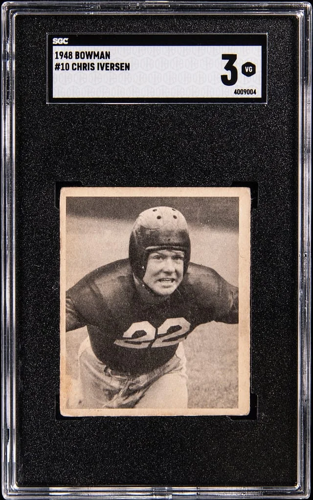 1948 Bowman Chris Iversen #10 card image