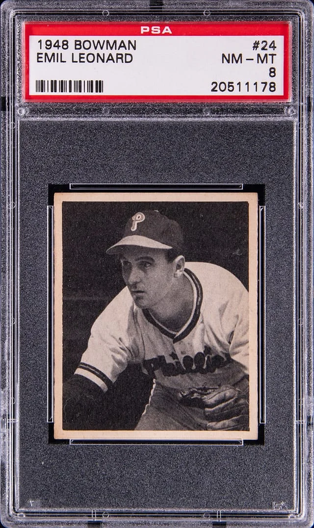 1948 Bowman Dutch Leonard #24 card image